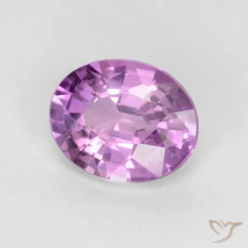 Zaffiro Lilla Viola naturale da 0.48 ct, Ovale, VVS-VS