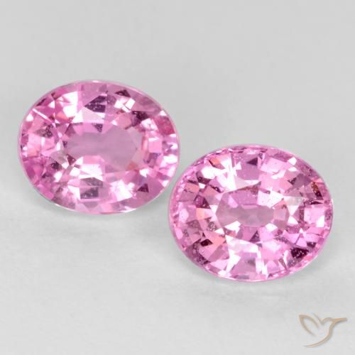 Gemme di Zaffiro Rosa medio naturale da 0.96 ct, Taglio ovale, VS