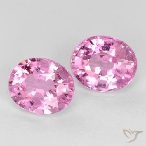 Gemme di Zaffiro Rosa medio naturale da 0.96 ct, Taglio ovale, VS