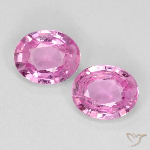 0.70ctw Naturale Rosa intenso Zaffiro, Ovale, VS