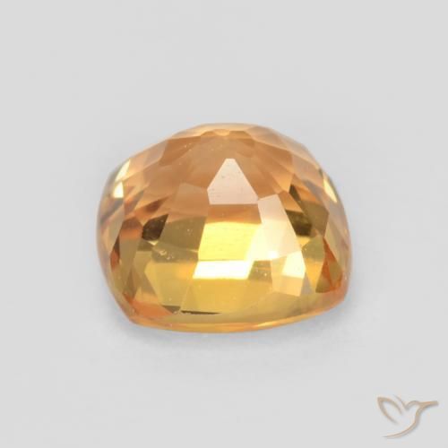 Zaffiro Arancio-Oro naturale da 0.69 ct, Cuscino, VS