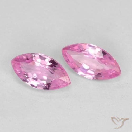 Gemme di Zaffiro Viola intenso naturale da 0.42 ct, Taglio marquise, VS