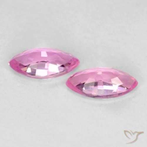 Gemme di Zaffiro Viola intenso naturale da 0.42 ct, Taglio marquise, VS