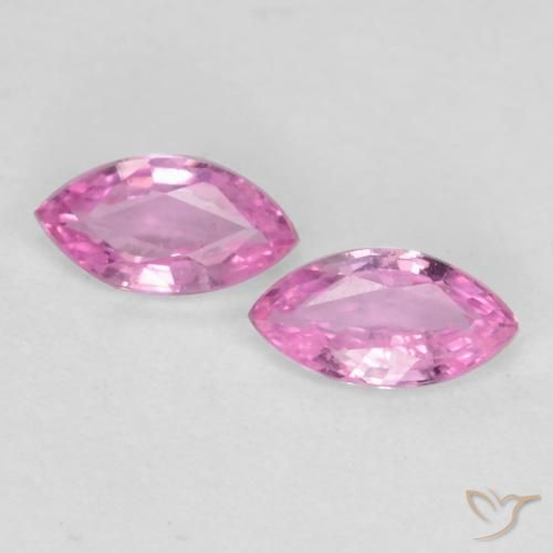 0.37ctw Naturale Viola-Rosa Zaffiro, Taglio marquise, VS