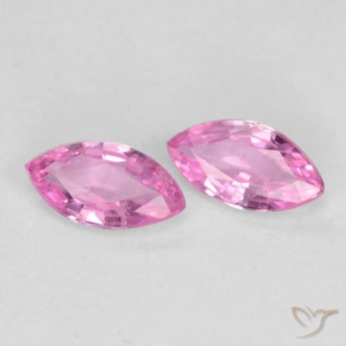 Gemme di Zaffiro Viola-Rosa naturale da 0.37 ct, Taglio marquise, VS