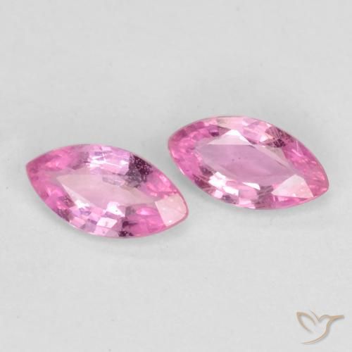 Gemme di Zaffiro Viola medio naturale da 0.37 ct, Taglio marquise, VS