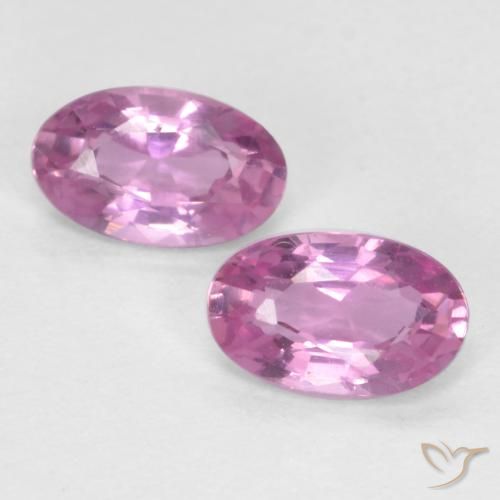 0.56ctw Naturale Rosa medio Zaffiro, Ovale, VS