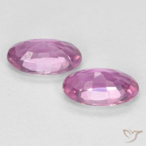 Gemme di Zaffiro Rosa medio naturale da 0.56 ct, Ovale, VS