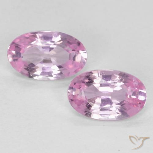 0.55ctw Naturale Rosa viola reale molto chiaro Zaffiro, Ovale, VS
