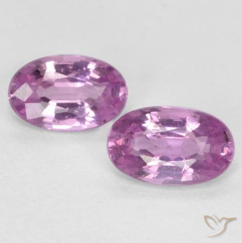 0.59ctw Naturale Rosa violetto Zaffiro, Ovale, VS