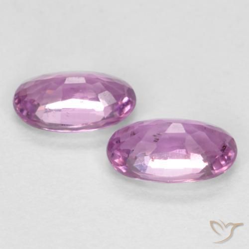 Gemme di Zaffiro Rosa violetto naturale da 0.59 ct, Ovale, VS