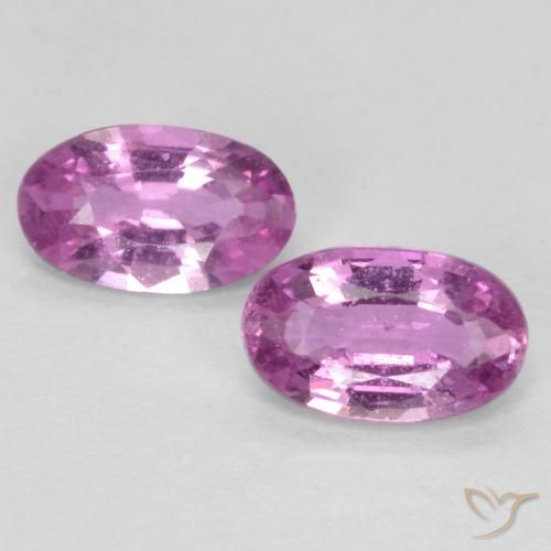 0.53ctw Naturale Viola medio-chiaro Zaffiro, Ovale, VS