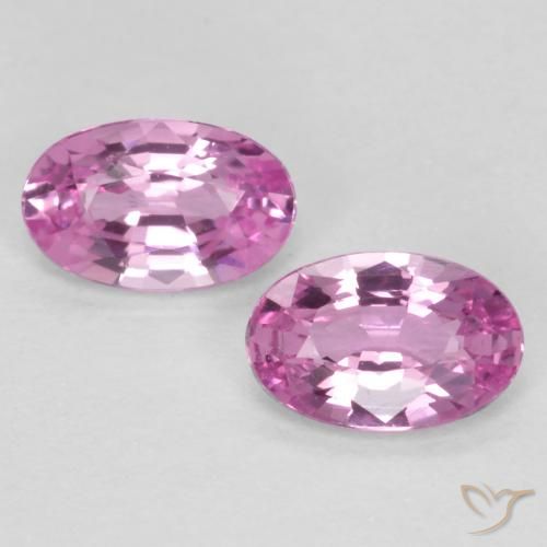 0.53ctw Naturale Viola Rosato Intenso Zaffiro, Ovale, VS