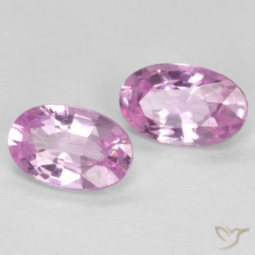 Gemme di Zaffiro Viola medio-chiaro naturale da 0.56 ct, Ovale, VS
