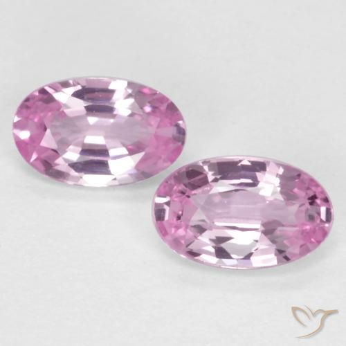 0.54ctw Naturale Viola-Rosa Zaffiro, Ovale, VS