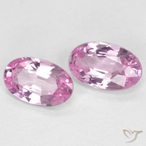 Gemme di Zaffiro Viola-Rosa naturale da 0.54 ct, Ovale, VS