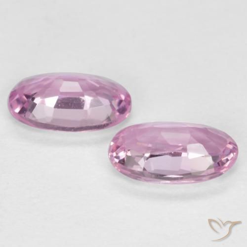 Gemme di Zaffiro Viola-Rosa naturale da 0.54 ct, Ovale, VS
