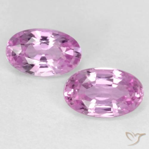 0.59ctw Naturale Rosa violetto Zaffiro, Ovale, VS
