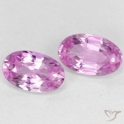 Gemme di Zaffiro Rosa violetto naturale da 0.59 ct, Ovale, VS