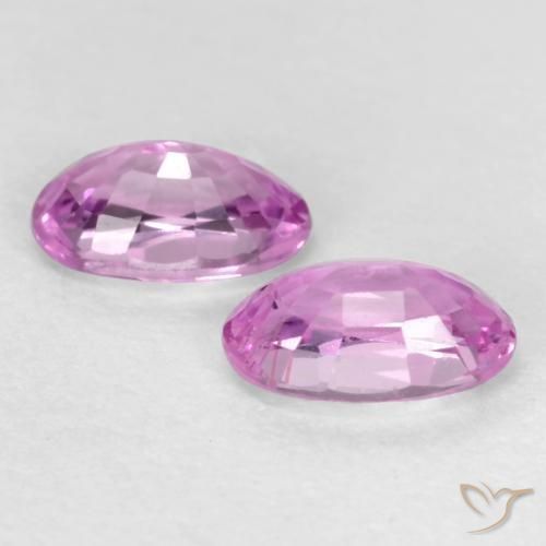 Gemme di Zaffiro Rosa violetto naturale da 0.59 ct, Ovale, VS