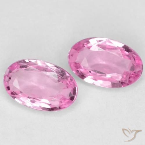 Gemme di Zaffiro Viola intenso naturale da 0.51 ct, Ovale, VS