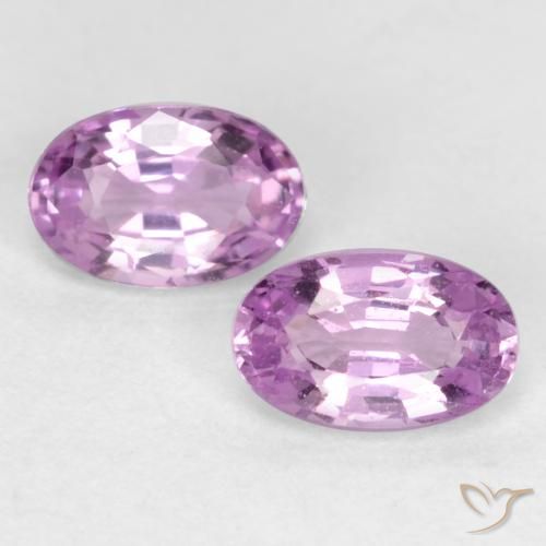 0.65ctw Naturale Viola medio Zaffiro, Ovale, VS