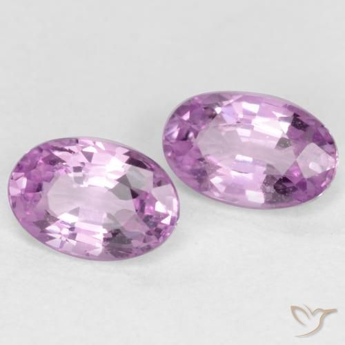 Gemme di Zaffiro Viola medio naturale da 0.65 ct, Ovale, VS
