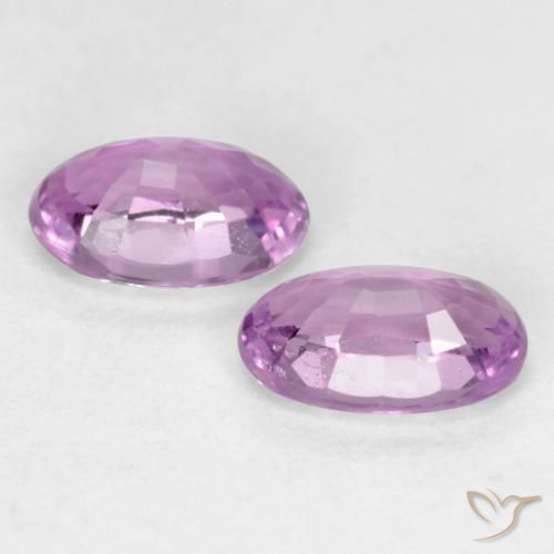Gemme di Zaffiro Viola medio naturale da 0.65 ct, Ovale, VS