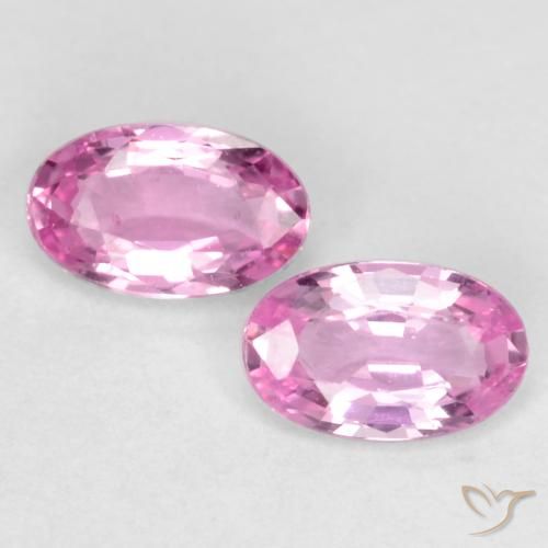 0.57ctw Naturale Rosa porpora reale Zaffiro, Ovale, VS