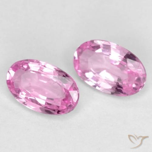 Gemme di Zaffiro Rosa porpora reale naturale da 0.57 ct, Ovale, VS