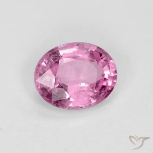 Zaffiro Rosa porpora reale naturale da 0.45 ct, Ovale, VS-SI