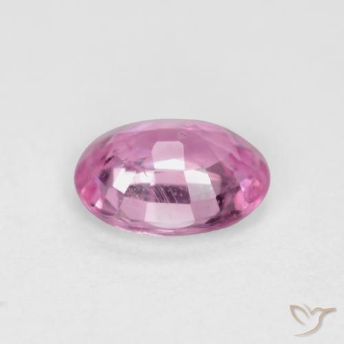 Zaffiro Rosa porpora reale naturale da 0.45 ct, Ovale, VS-SI