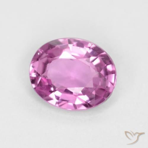 Zaffiro Viola intenso naturale da 0.41 ct, Ovale, VVS-VS