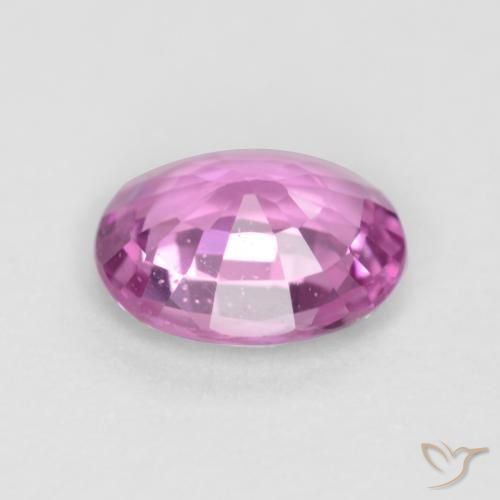 Zaffiro Viola intenso naturale da 0.41 ct, Ovale, VVS-VS