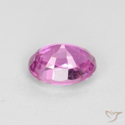 Zaffiro Viola rosato brillante naturale da 0.54 ct, Ovale, VS-SI
