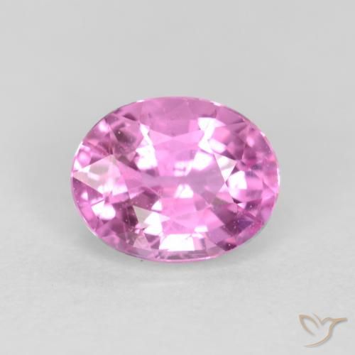 0.45ct Naturale Viola-Rosa Zaffiro, Ovale, VS