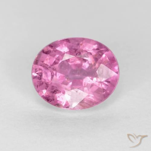 0.43ct Naturale Rosa intenso Zaffiro, Ovale, VS-SI