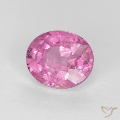 Zaffiro Rosa intenso naturale da 0.43 ct, Ovale, VS-SI