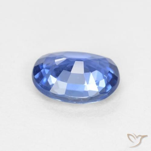 Zaffiro Blu navy chiaro naturale da 0.66 ct, Ovale, VS