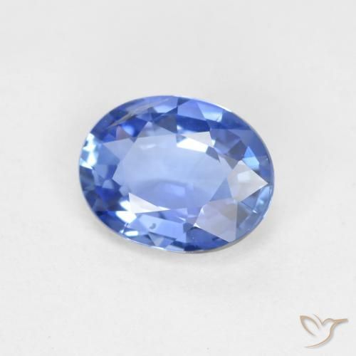 Zaffiro Bambina blu naturale da 0.62 ct, Ovale, VS