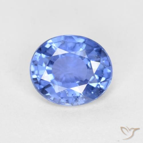 0.55ct Naturale Blu navy chiaro Zaffiro, Ovale, VS-SI