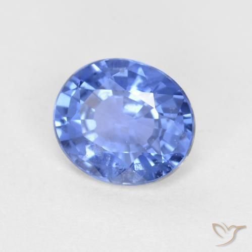Zaffiro Blu navy chiaro naturale da 0.55 ct, Ovale, VS-SI