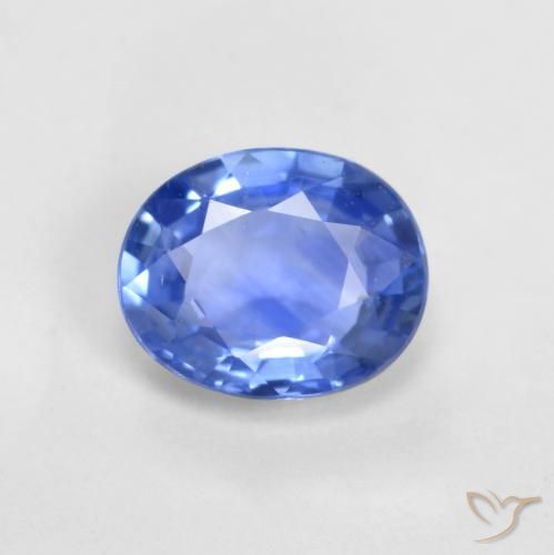 Zaffiro Azzurro naturale da 0.67 ct, Taglio ovale, VVS-VS