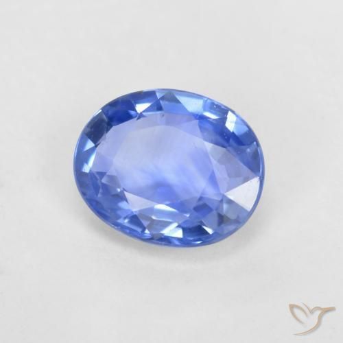 Zaffiro Azzurro naturale da 0.67 ct, Taglio ovale, VVS-VS