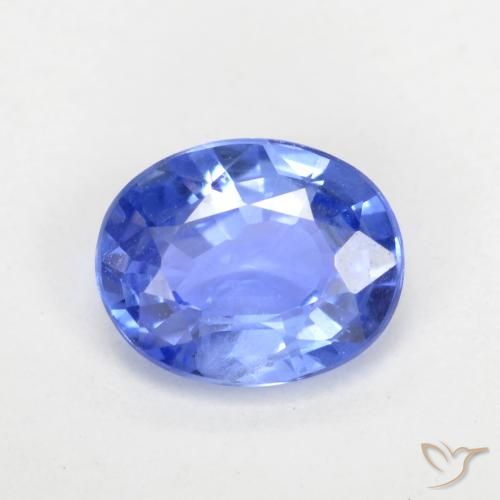 0.63ct Naturale Blu pastello Zaffiro, Ovale, VVS-VS