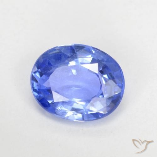 Zaffiro Blu pastello naturale da 0.63 ct, Ovale, VVS-VS