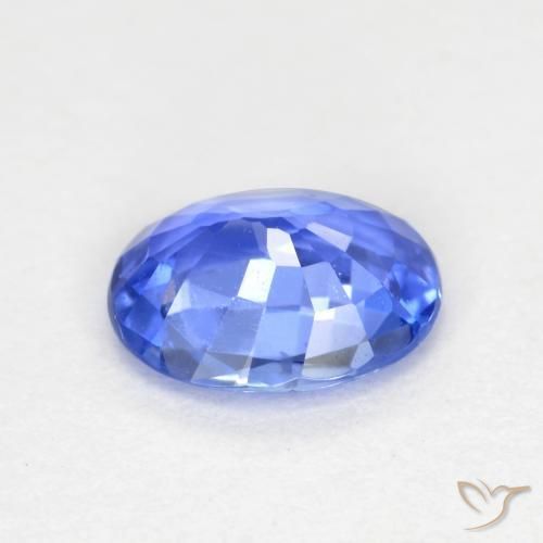 Zaffiro Blu pastello naturale da 0.63 ct, Ovale, VVS-VS