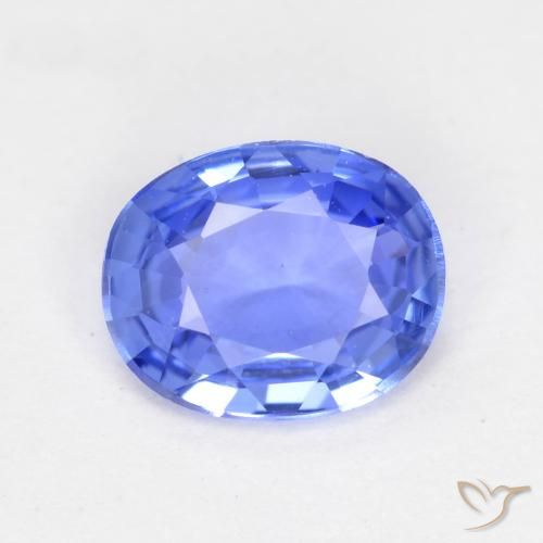 0.50ct Naturale Bambina blu Zaffiro, Ovale, VVS