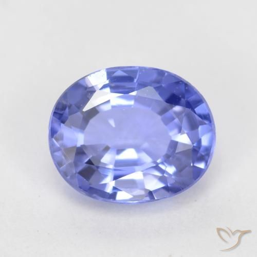 0.77ct Naturale Intenso Viola Blu Zaffiro, Ovale, VS