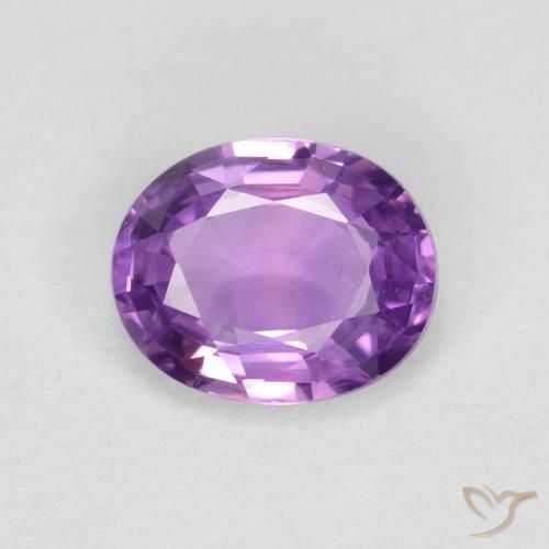 0.43ct Naturale Viola violaceo medio Zaffiro, Ovale, VVS-VS